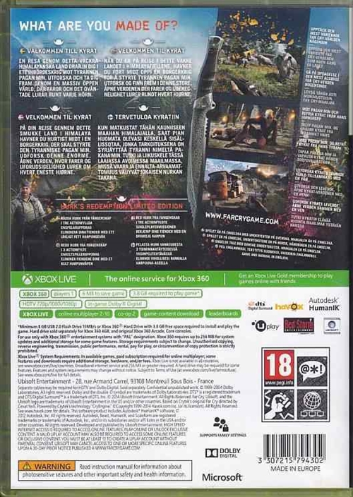 Far Cry 4 Limited Edition - XBOX 360 (B Grade) (Genbrug)